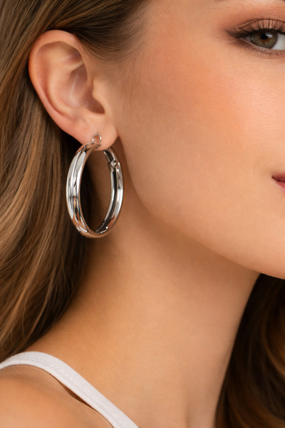 MRK Loop Large Lightweight Hoop Earrings