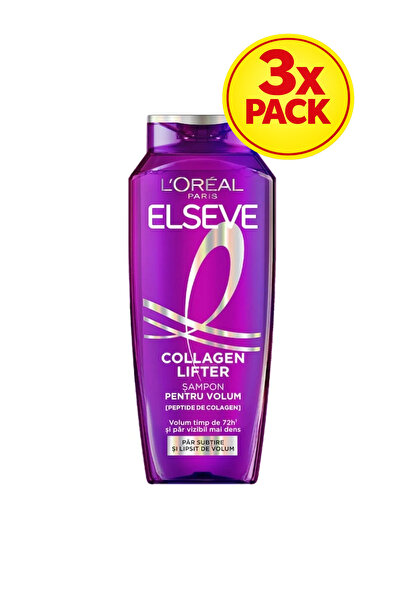 L'Oreal Paris 3x PACK Elseve Collagen Lifter Shampoo for Volume 400ml