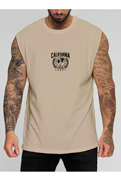 SUNFREE KALIFORNIJA Štampano Odjeća za teretanu Bez Rukava Oversize kroj Mušk...