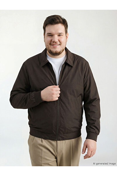 LC Waikiki Lcwaikiki Classic Brown Standard Fit Shirt Collar Men's Coat