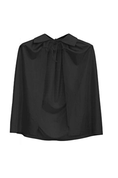 Generic Brand Black Color Collared Cape 90 cm