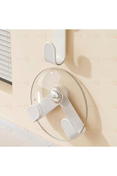 MAİN SHOP 1 Piece Pot Lid Holder Organizing Self Suction Cup Pan Lid Storage ...