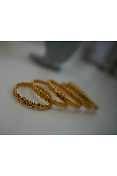 azraaccesoryy Çocuk Altın Kaplama 3 Burgulu Adana Burması(2 Adet)