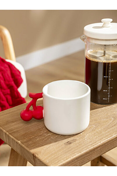 LC Waikiki Rmz Gi̇yi̇m Farkiyla Cherry Ba Printed Ceramic Mug 395 ml