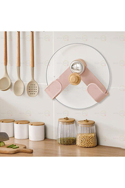 MAİN SHOP Suport pentru capac de oală, montat pe perete, 1 bucată, nu necesit...