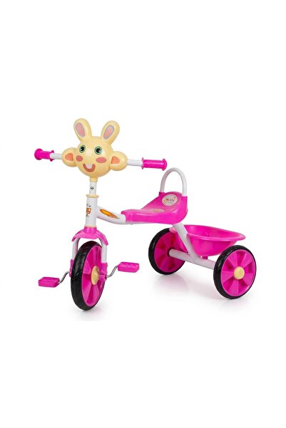 Kids Üç Tekerlekli Pembe Bisiklet Metal Ve plastik Çocuk Bisikleti 3 Teker Bi...