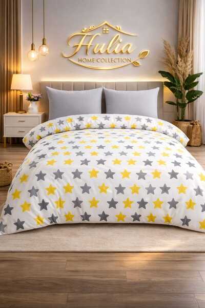 Altıntaş soft Duvet Cover Set Double Cotton Pieces'' Duvet Cover +2 Pillowcas...