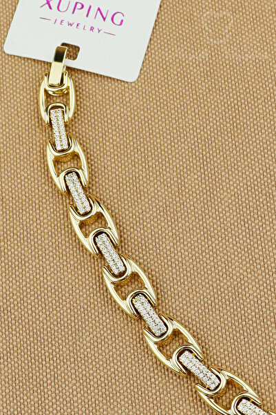 Keyifli Hayaller Xuping Bileklik- Vip Gold Zirkon Taşlı Halka Kuyumcu Model G...