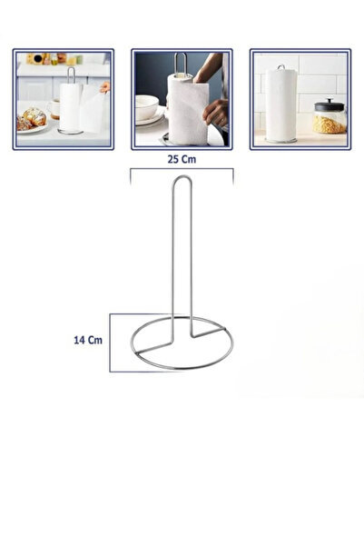 Kapital plastik Vertical Paper Towel Holder Chrome Color