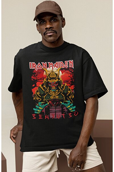 SEVBANO Design Iron Maiden Rock Metal Music Band Printed Unisex Oversized T-S...