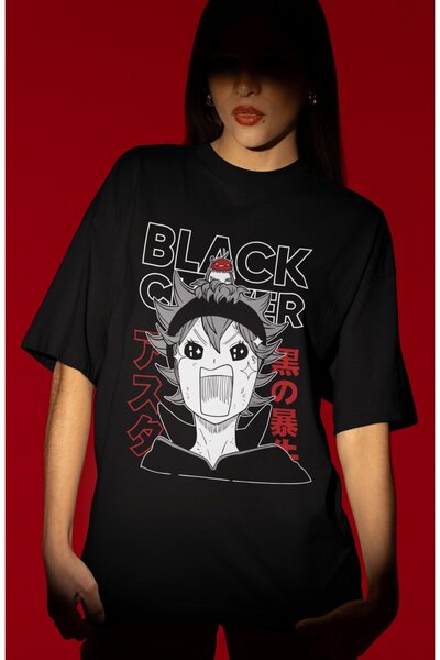 SEVBANO Design Black Clover Anime Printed Unisex Oversized T-Shirt