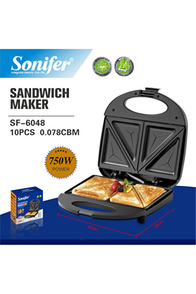 Sonifer صانعة سندويشات كهربائية مزدوج للاستخدام المنزلي