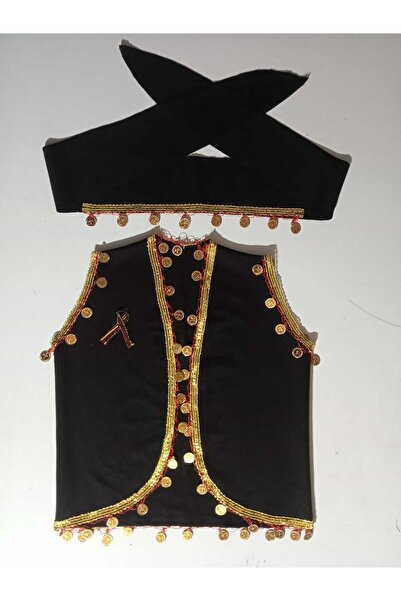 LABELLA COLLECTİON 23 КВІТНЯ ДІВОЧА ЧОРНА БАНДАНА, АКСЕСУАР, ВИШИВАНИЙ ЖИЛЕТ,...