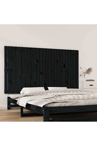 Concept Tăblie de pat pentru perete, negru, 159,5x3x90 cm