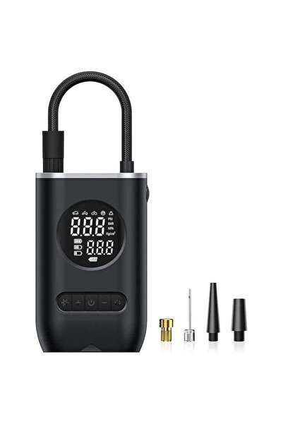 NO BRAND Compresor de aer portabil, umflator digital pentru anvelope cu LED ș...