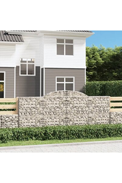 Concept Coșuri gabion arcuite 10 buc. 300x50x120/140 cm fier galvanizat