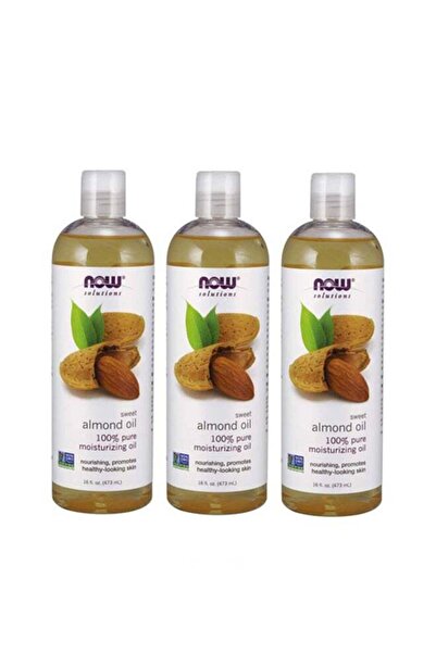 Now Foods عبوة من 3 زجاجات من زيت اللوز الحلو