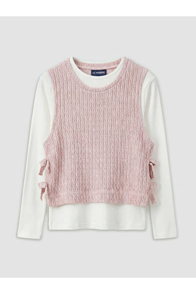 LC Waikiki Zero Roba Collar Girls' Knitwear Sweater and T-Shirt from Uzg Stor...