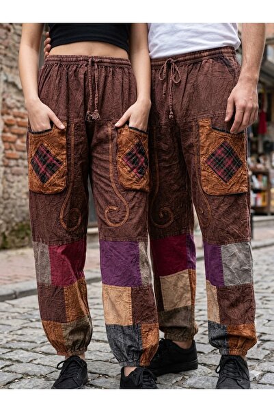 AYASOFYA OTANTIK Unisex Nepal Authentic Ethnic Elastic Waist and Cuffs Baggy ...