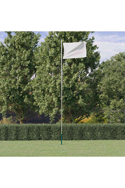 Concept Τηλεσκοπικό κοντάρι σημαίας, ασημί, 6,23 μ., αλουμίνιο