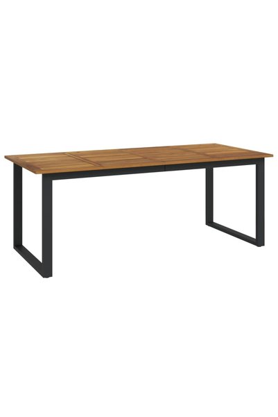 Syfax Masa gradina picioare forma de U 200x90x75 cm lemn masiv acacia