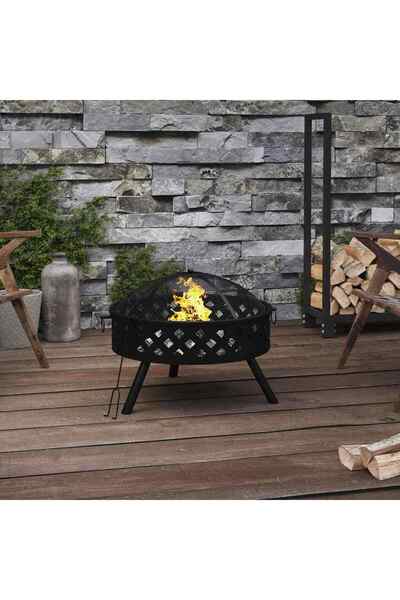 Concept Vatră de foc cu vătrai, 58 cm, oțel, XXL