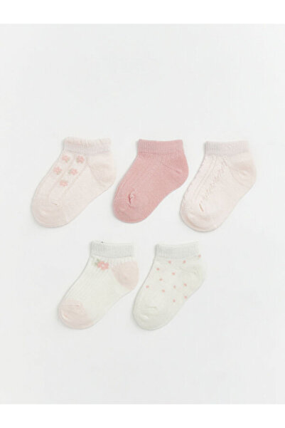 LC Waikiki RMZ GİYİM FARKIYLA جوارب طويلة للفتيات الصغيرات، عبوة من 5 قطع