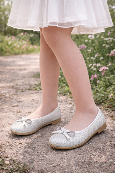 ALTUNTAŞ Rochie de seară confortabilă pentru fete, cu fundă, balerini balerin...