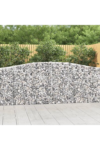 Concept Τοξωτά καλάθια συρματοκιβωτίων 3 τεμ., 400x30x100/120 cm από γαλβανισ...