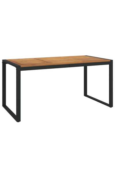 Syfax Masa gradina picioare forma de U 160x80x75 cm lemn masiv acacia