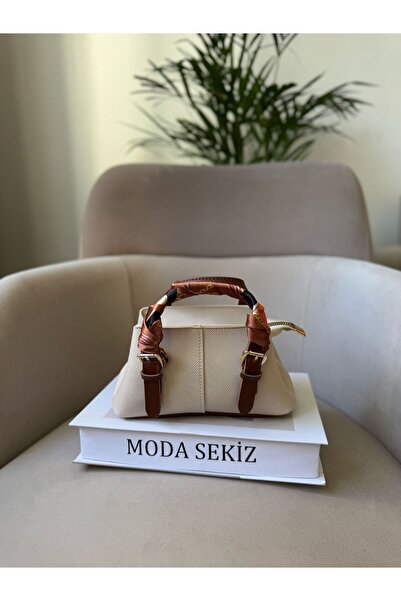 Moda Sekiz Women's Shawl with Accessories Mini Size Crisscross Straps Shoulde...