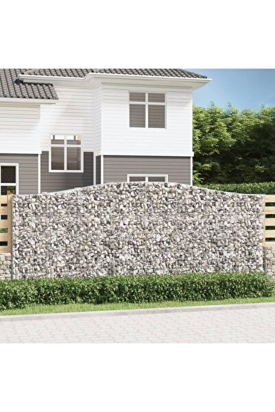 Concept Coșuri gabion arcuite 4 buc. 400x50x160/180 cm, fier galvanizat