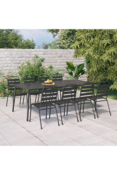 Concept Masă de grădină, antracit, 200x100x71 cm, oțel