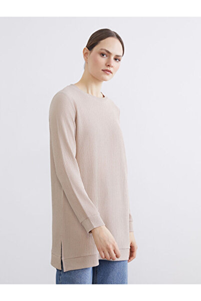 LC Waikiki Crew Neck Textured Women's Tunic