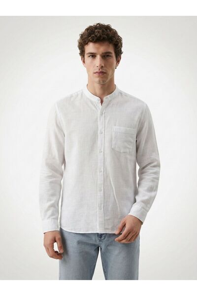 Loft Cămașă pentru bărbați cu mânecă obișnuită