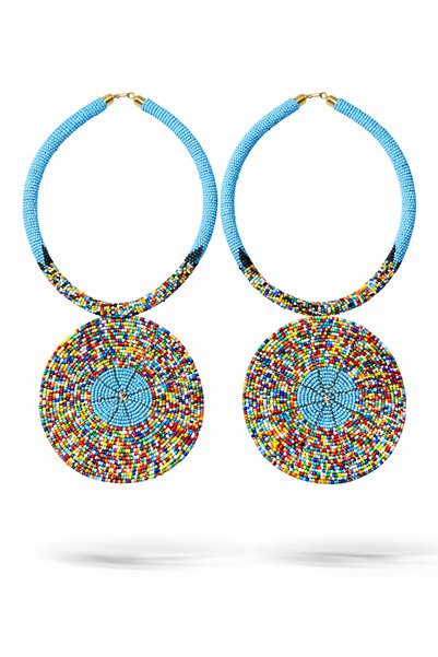 Desert & nile artistry Maasai Beaded Heritage Pendant Necklace