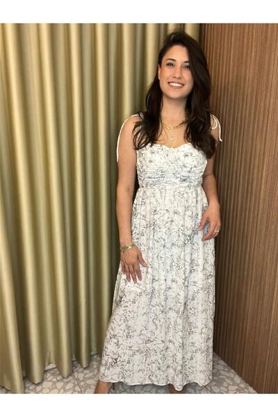 MU&ME BOUTİQUE Dress Midi Tie-Up Printed