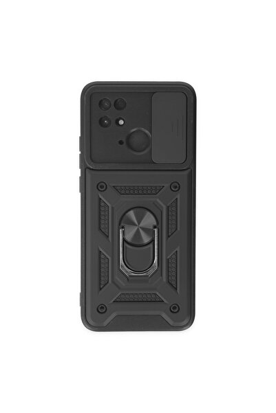 cepmoda حافظة REDMI 10C / POCO C40 ذات الطبقة المزدوجة - مع حلقة، وحامل، وغطا...