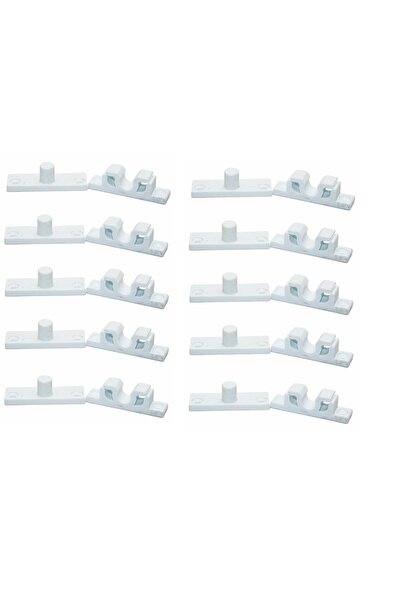 CT STONES 10 Τεμάχια Πλαστικά Λευκά Κουμπώματα για Πόρτες – Πρακτική Συσκευή ...