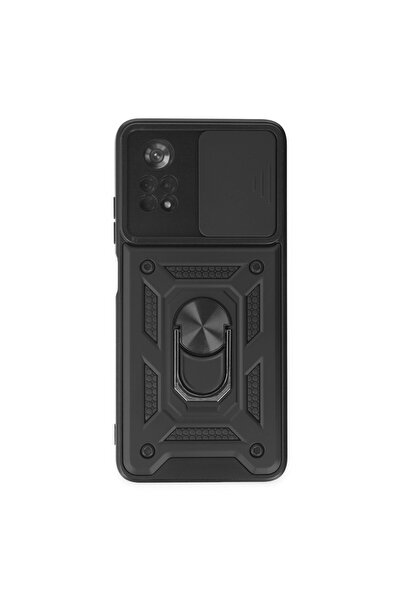 cepmoda حافظة POCO "X4 PRO (5G)" ذات الطبقة المزدوجة - مع حلقة، وحامل، وغطاء ...