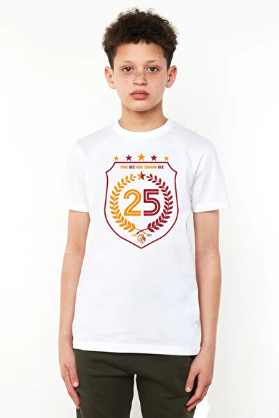 Tshirthane 25 Championships We Are Again White Kids' Bike Rider Tshirt