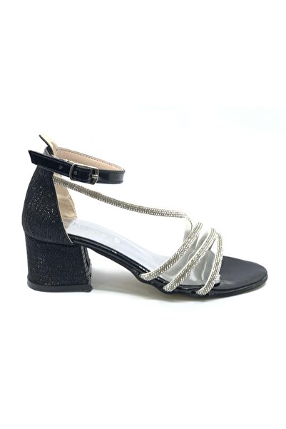 KCMN Iremsu 9634111 girl's evening dress with stones t Heeled Shoes black