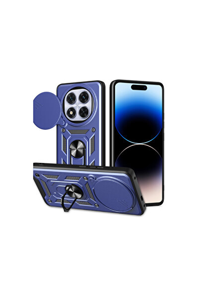 cepmoda حافظة REDMİ "NOTE 14 PRO PLUS" ذات الطبقة المزدوجة - مع حلقة وحامل وك...