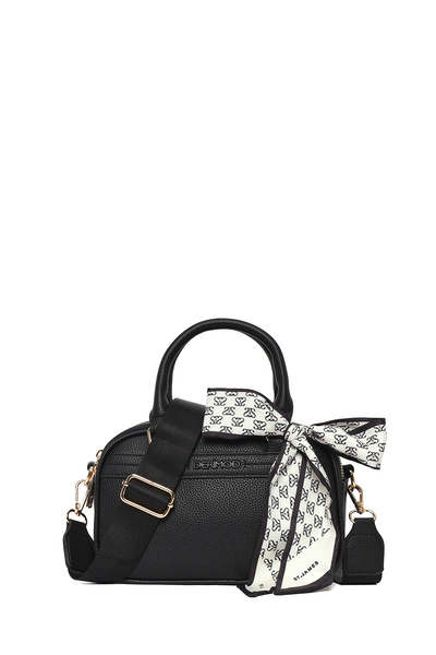 Derimod Kadın Siyah Uzun Askılı Aksesuarlı Kol Çantası 26SBD2150FT
