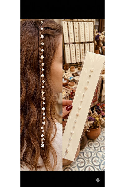 hbtasarim Accesoriu de păr cu stele 💫 sclipici de păr 🌟 cordon de păr tip m...