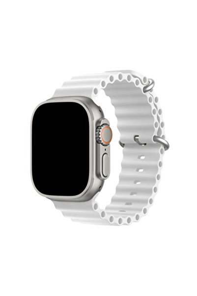 OEM Silicon Ocean Apple Watch Belt - White, Series 1, 2, 3 (42mm), Series 4, ...