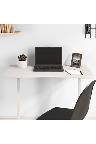 Concept Blat de birou, alb, 80x40x2,5 cm, lemn masiv de pin