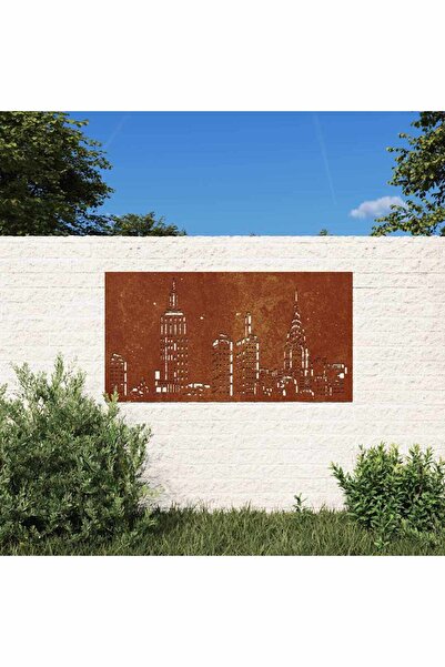 Concept Decor perete de grădină 105x55 cm design orizont oțel Corten