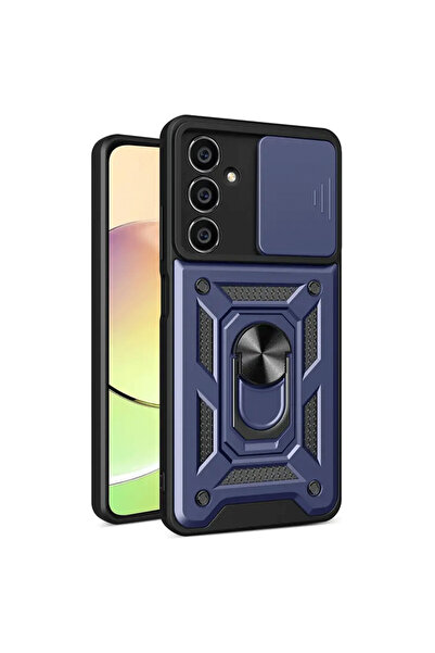 cepmoda حافظة سامسونج جالاكسي "S24 FE" مزدوجة الطبقات - مع حلقة وحامل وكاميرا...