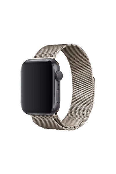 OEM Ζώνη Apple Watch Milanese - Starlight, Σειρά 1, 2, 3 (42mm), Σειρά 4, 5, ...